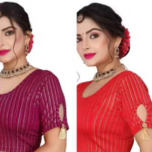 Pack of 2 Party Wear Printed Blouse for Women