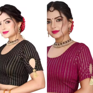 Pack of 2 Party Wear Printed Blouse for Women