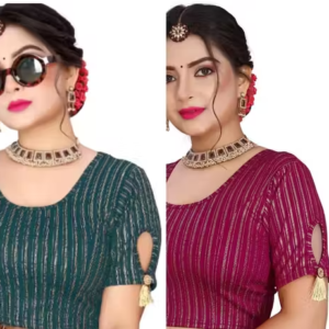 Pack of 2 Party Wear Printed Blouse for Women