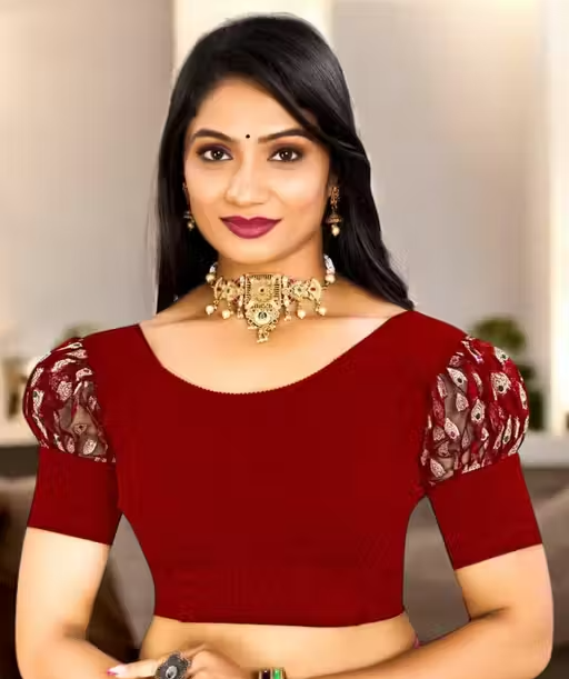 Trendy Stretchable Lycra Blouse