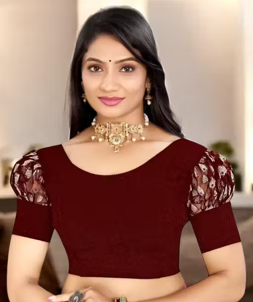Trendy Stretchable Lycra Blouse