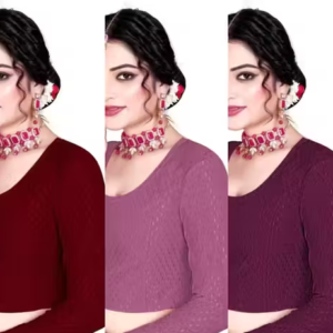 Pack of 3 Party Wear Printed Blouse for Women