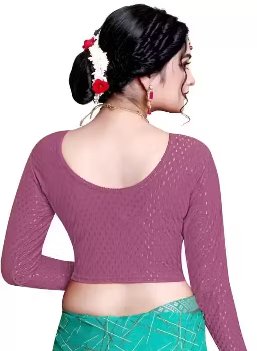 Pack of 3 Party Wear Printed Blouse for Women - Image 2