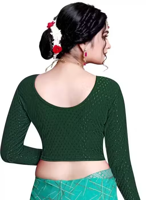 Pack of 3 Party Wear Printed Blouse for Women - Image 3