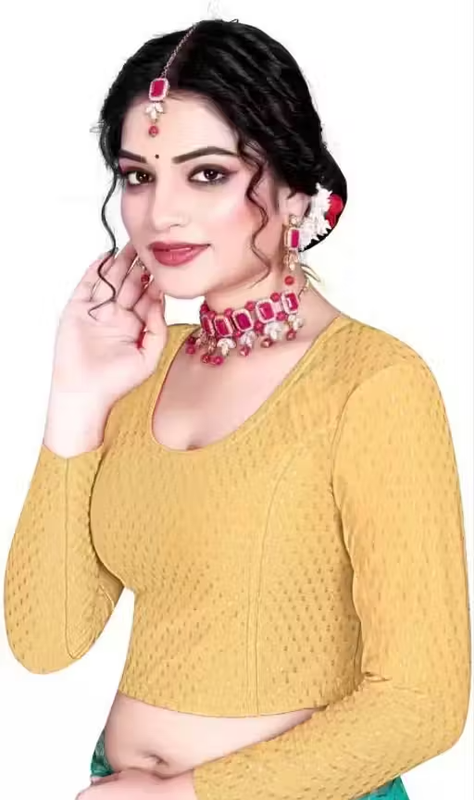 Pack of 3 Party Wear Printed Blouse for Women - Image 2