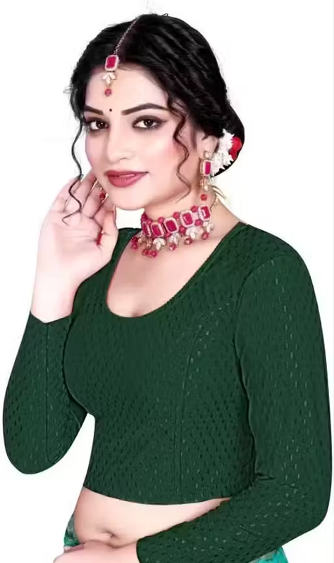 Pack of 3 Party Wear Printed Blouse for Women - Image 3