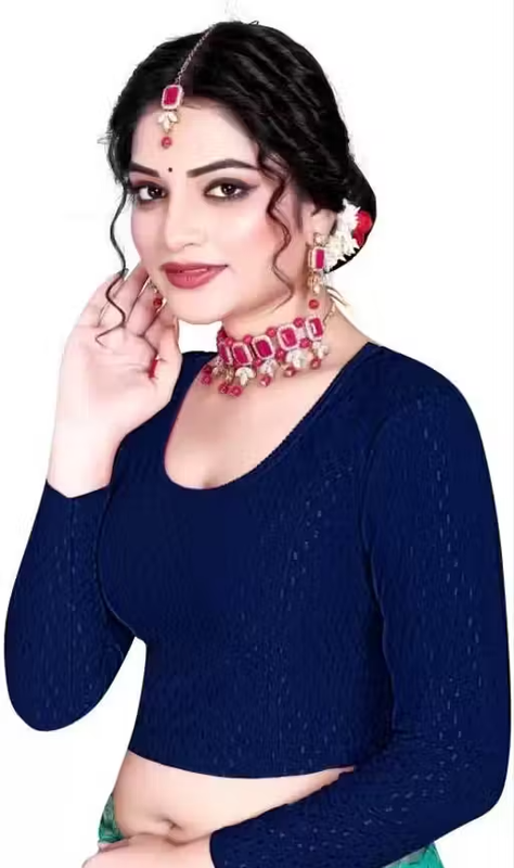 Pack of 3 Party Wear Printed Blouse for Women - Image 2