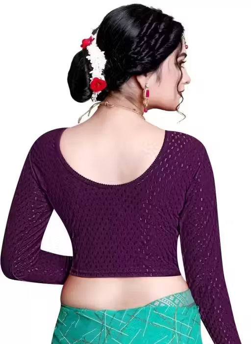 Pack of 3 Party Wear Printed Blouse for Women - Image 3