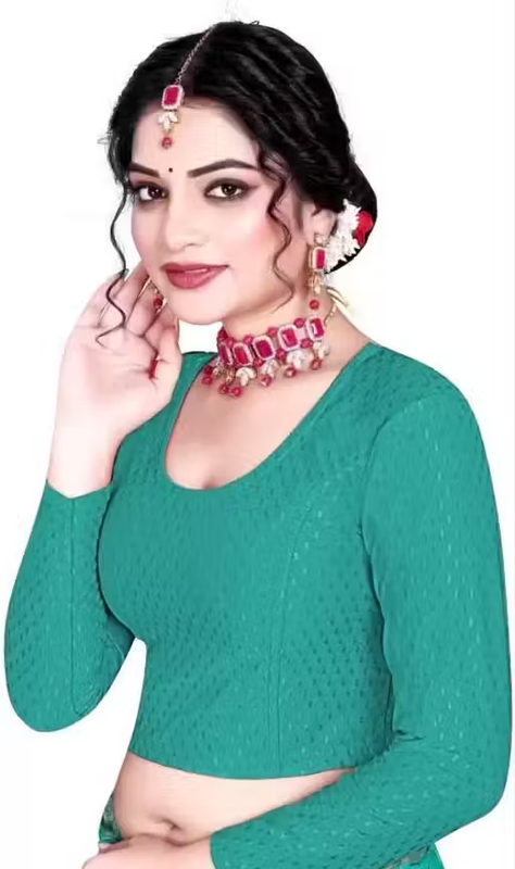 Pack of 3 Party Wear Printed Blouse for Women - Image 4