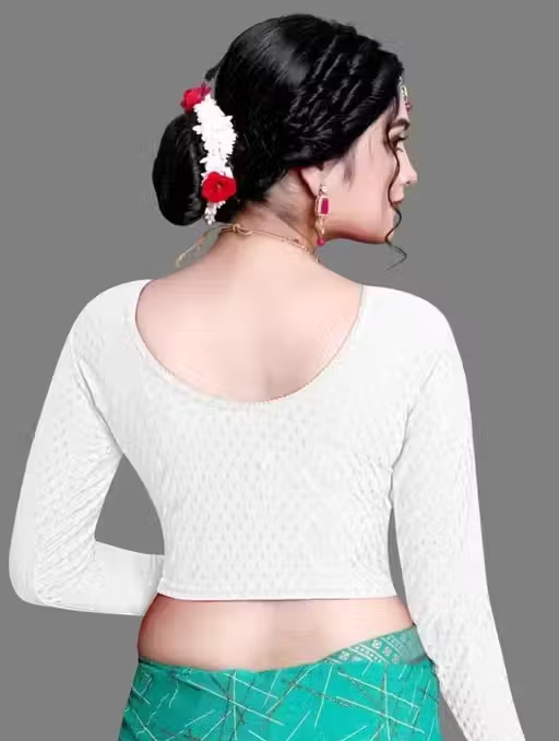 Pack of 3 Party Wear Printed Blouse for Women - Image 3