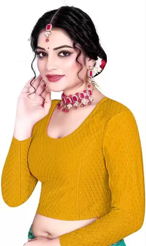 Pack of 3 Party Wear Printed Blouse for Women - Image 2