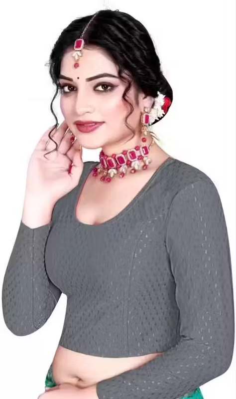 Pack of 3 Party Wear Printed Blouse for Women - Image 4