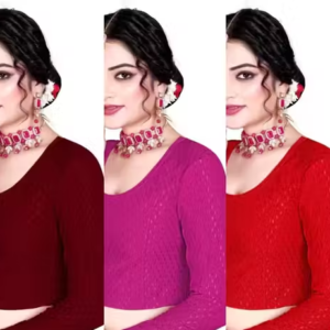 Pack of 3 Party Wear Printed Blouse for Women