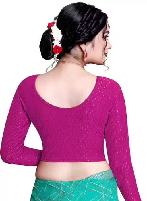 Pack of 3 Party Wear Printed Blouse for Women - Image 3