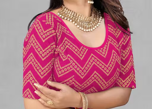 Readymade Printed Stretchable Latest Blouse for Women