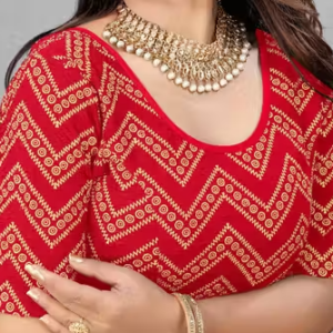 Readymade Printed Stretchable Latest Blouse for Women