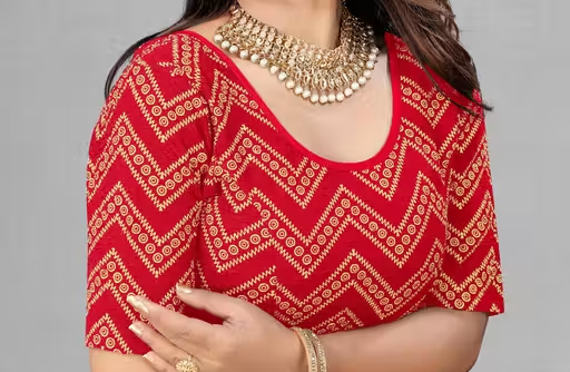 Readymade Printed Stretchable Latest Blouse for Women