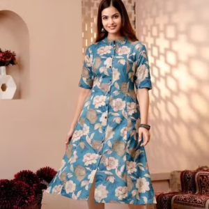 Women kurti flowers print