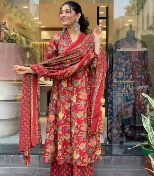 Cotton Kurta Palazzos for Women - Image 2