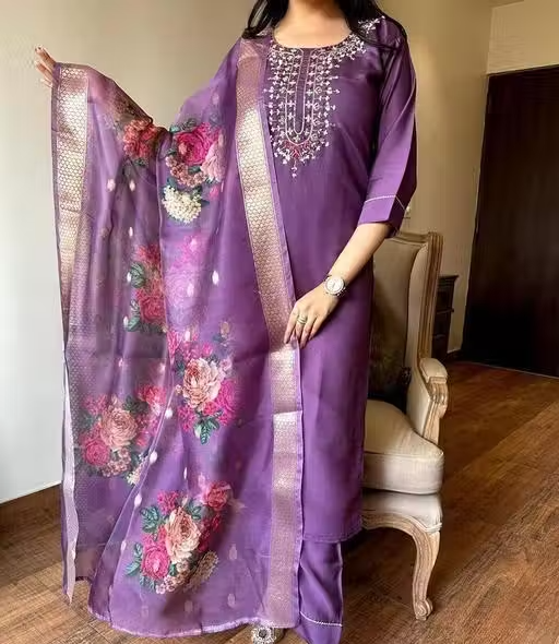Rayon Kurta Pants for Women - Image 3