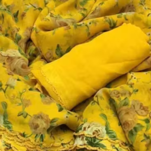 Designer georgette Laced saree with running blouse