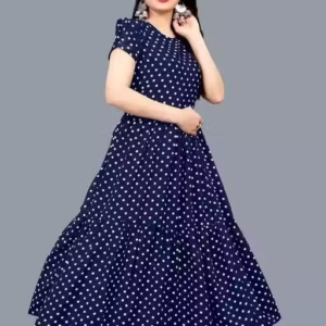 Polyster/Crepe fabric-Kurti Aanarkali