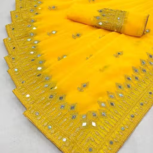 Self Design, Embroidered, Solid/Plain Bollywood Georgette