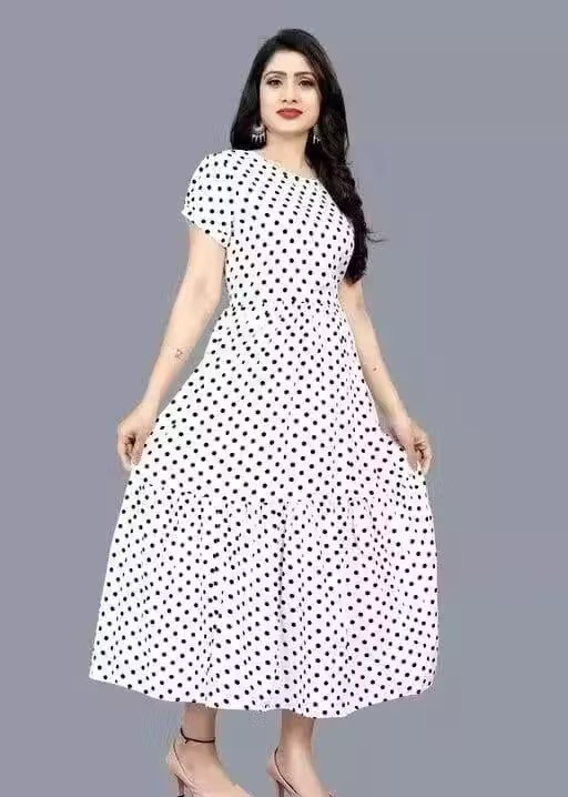 Polyster/Crepe fabric-Kurti Aanarkali
