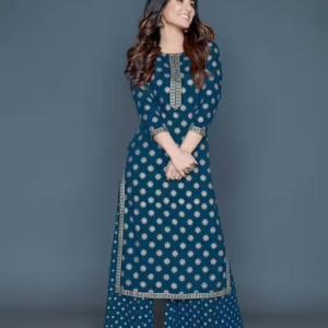Rayon Kurta Palazzos for Women