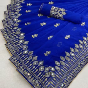 Self Design, Embroidered, Solid/Plain Bollywood Georgette