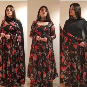 Printed Georgette Kurta Set for Women