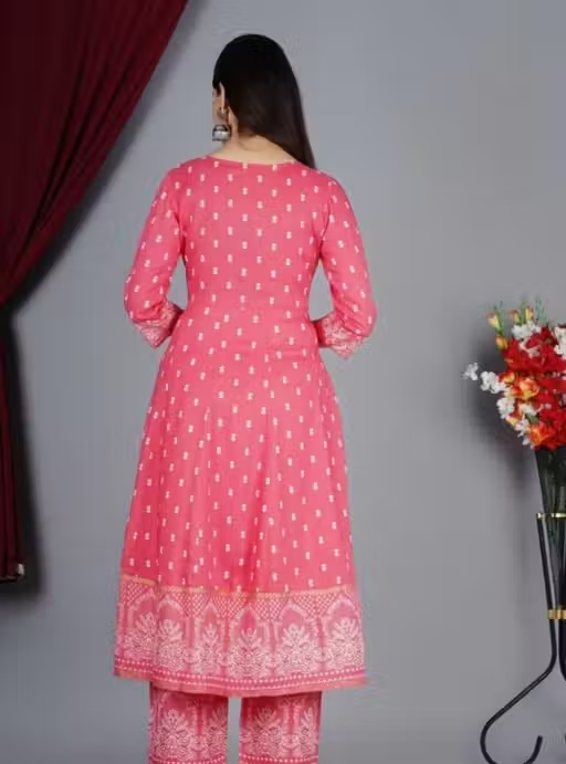 Printed Rayon Kurta Set for Women - Image 2