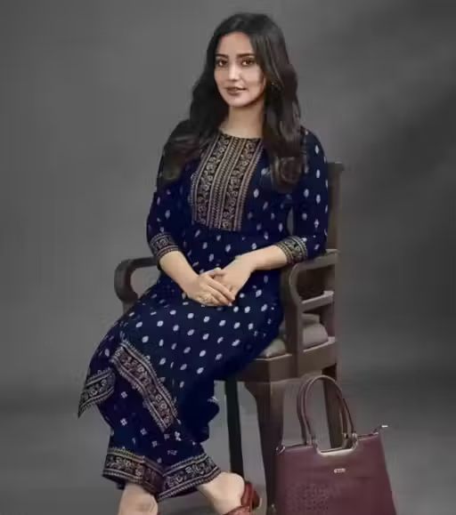 Rayon Kurta Palazzos for Women