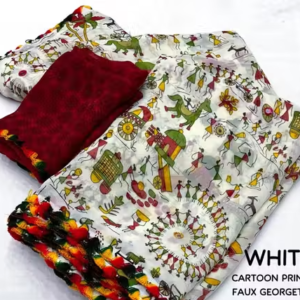 Gerogette Dhanlaxmi KALAMKARI BEST Saree