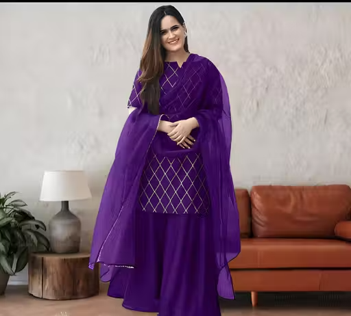 Printed Rayon Kurta Set for Women