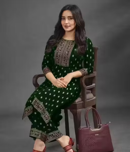 Rayon Kurta Palazzos for Women