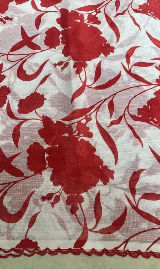 Georgette Printed Saree(With Lace) - Image 4