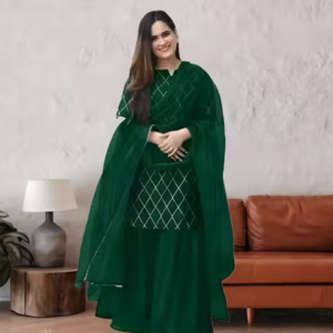 Printed Rayon Kurta Set for Women