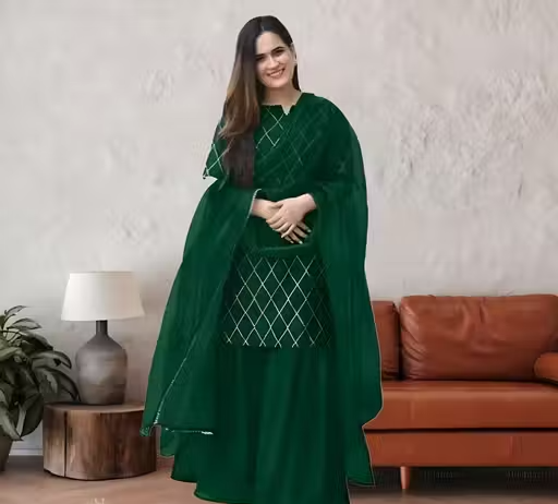 Printed Rayon Kurta Set for Women
