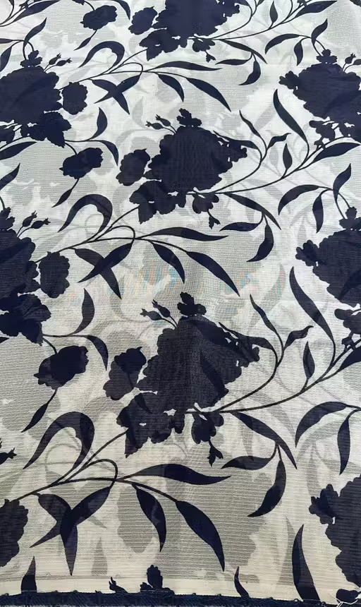 Georgette Printed Saree(With Lace) - Image 2