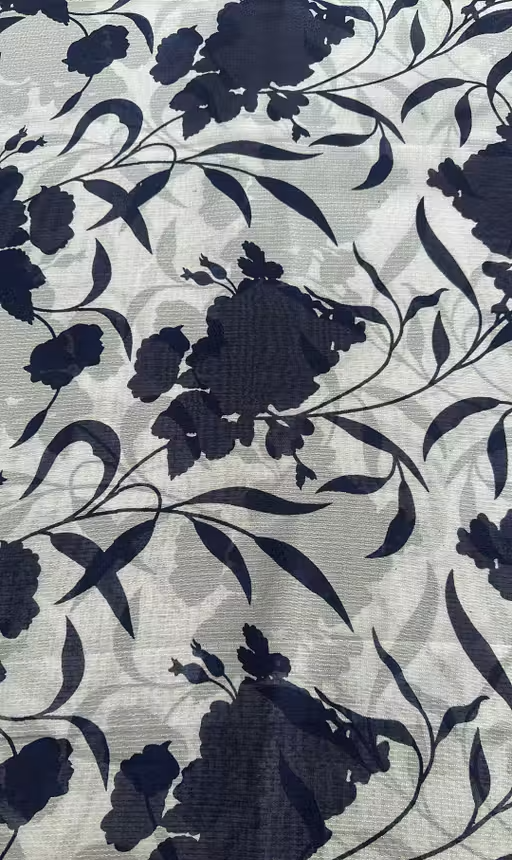 Georgette Printed Saree(With Lace) - Image 3
