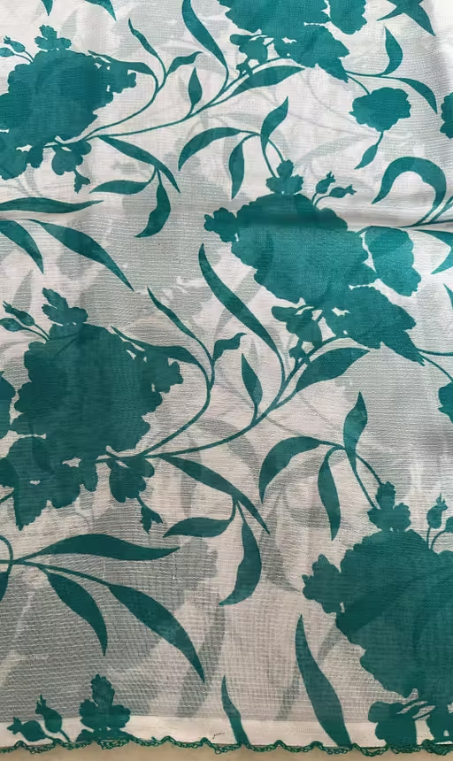 Georgette Printed Saree(With Lace) - Image 2