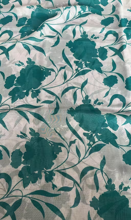 Georgette Printed Saree(With Lace) - Image 3