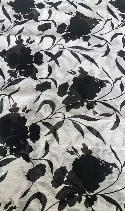 Georgette Printed Saree(With Lace) - Image 2
