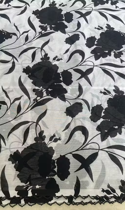 Georgette Printed Saree(With Lace) - Image 3