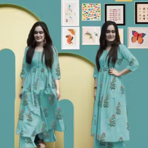 Printed Cotton Kurta for Women