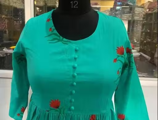 Printed Cotton Kurta for Women - Image 3