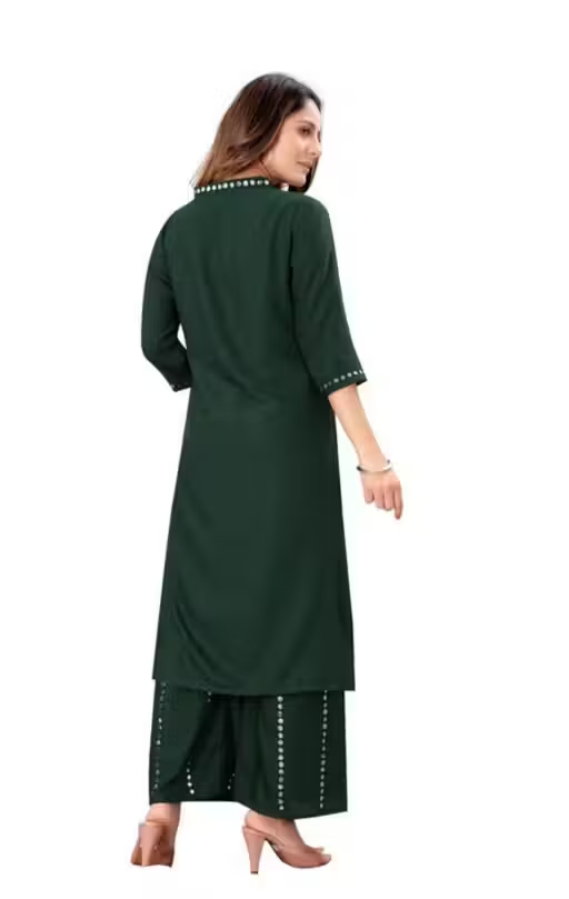 Rayon Kurta Palazzos Fit/ for Women