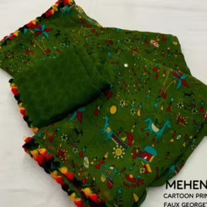 Gerogette Dhanlaxmi KALAMKARI BEST Saree