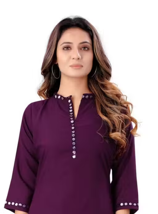Rayon Kurta Skirt Fit/ for Women - Image 2